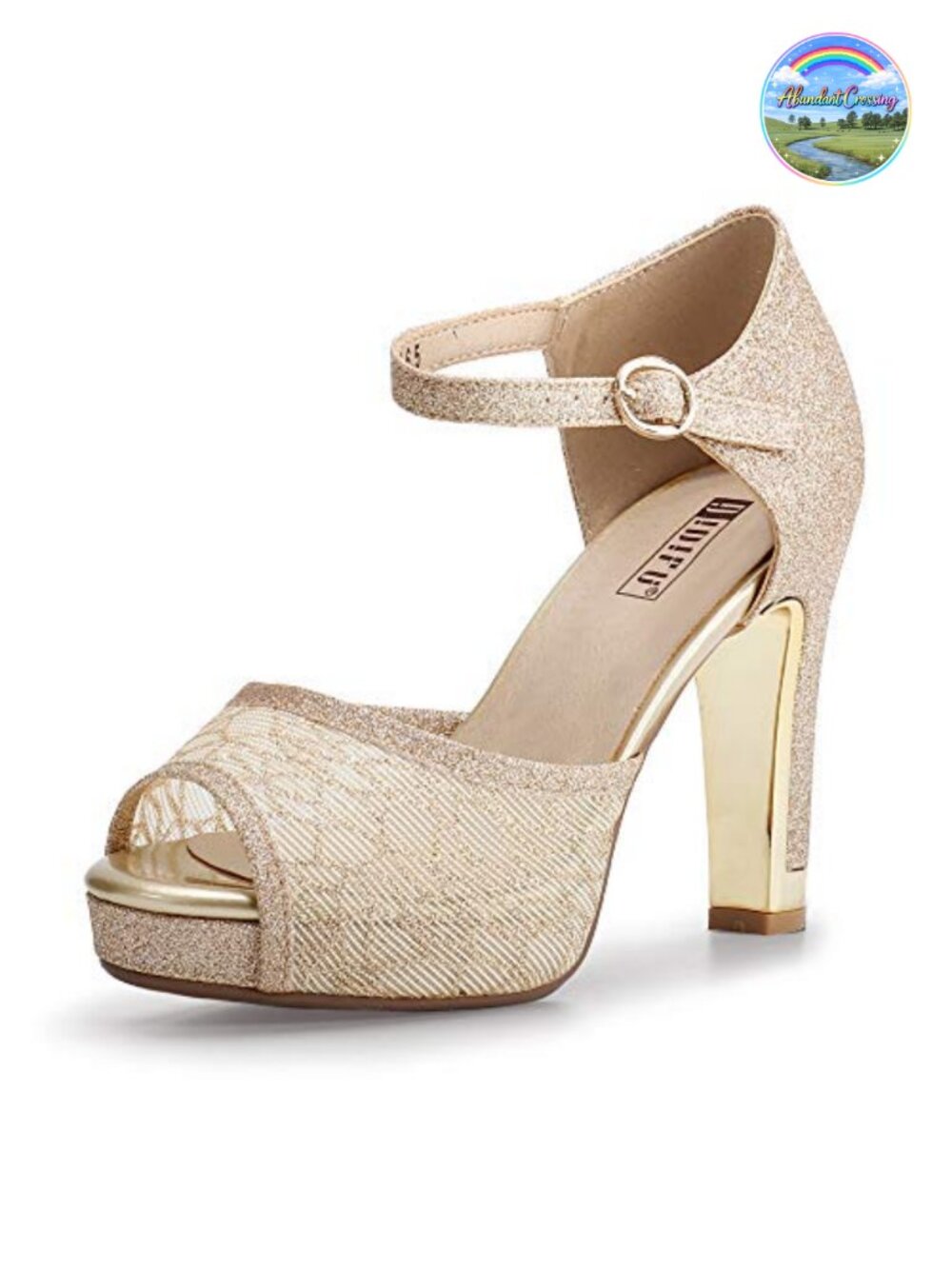 Platform Peep Toe Chunky High Heels Lace Ankle Strap Sandals